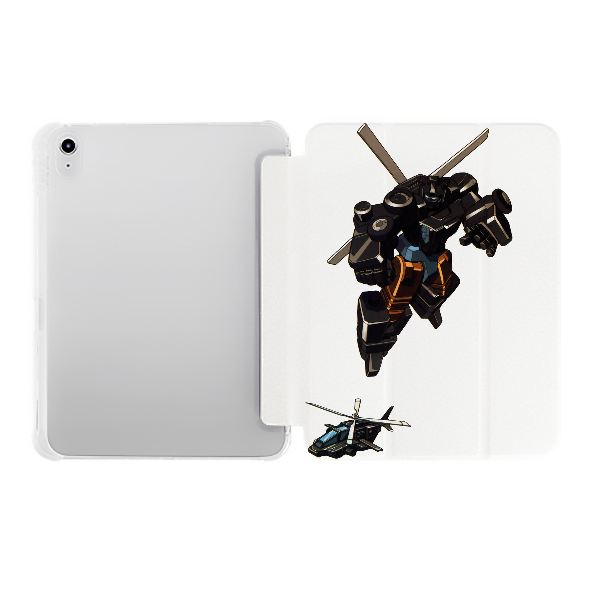 （画像用）  IPad ケース ペン収納付き 三つ折りスタンド PUレザー×シリコン 対応機種9.5/10.5/10.9インチ